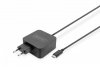 Digitus Ładowarka sieciowa zasilacz 1x USB-C PD 3.0 max. 65W zintegrowany kabel 1,2m Czarna
